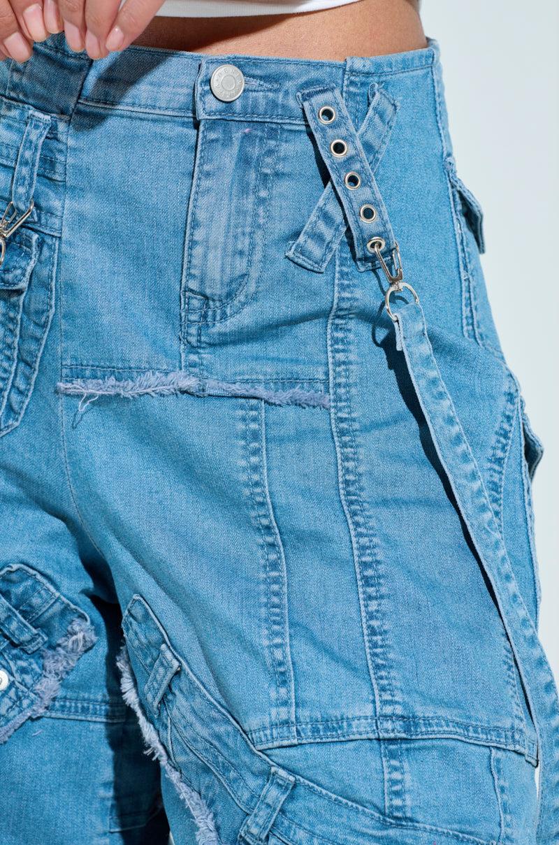 GRAB ME CLOSER DENIM BERMUDA SHORT Product Image