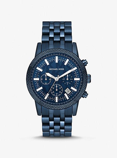 Oversized Hutton Navy-Tone Watch Product Image
