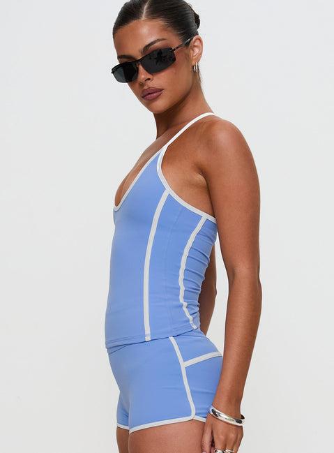 Fast Track Active Halter Top Blue Product Image