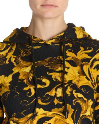 Acanthus Print Cropped Hoodie Product Image