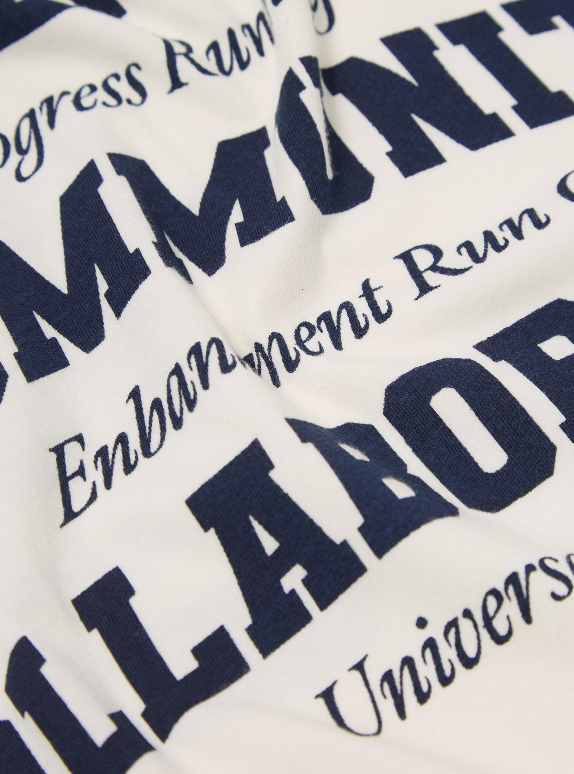 Universal Works x Progress Run Club x Embankment Run Club x Saucony Print Tee in Ecru Single Jersey Product Image