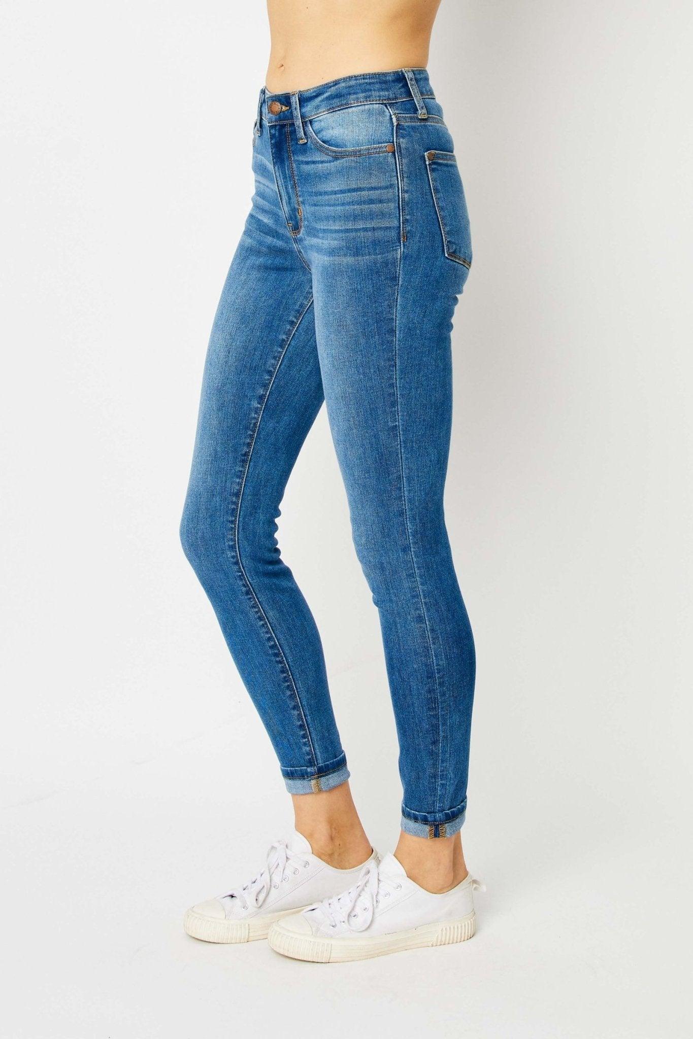 Kaylie Cuffed Skinny Jeans *FS Product Image