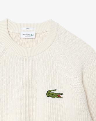 Ribbed Cotton Badge Sweater Product Image