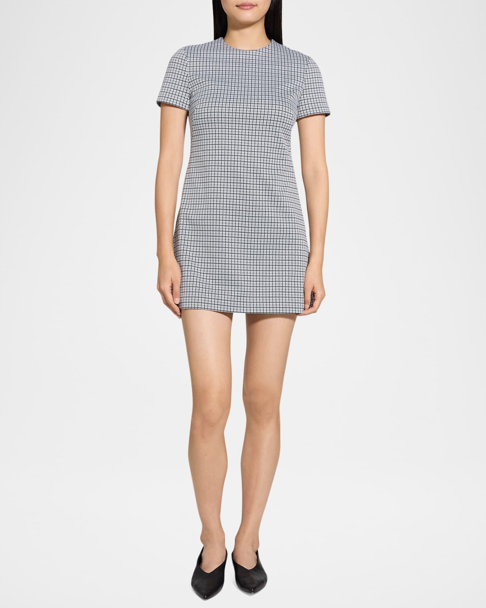 Short-Sleeve A-Line Mini Dress Product Image
