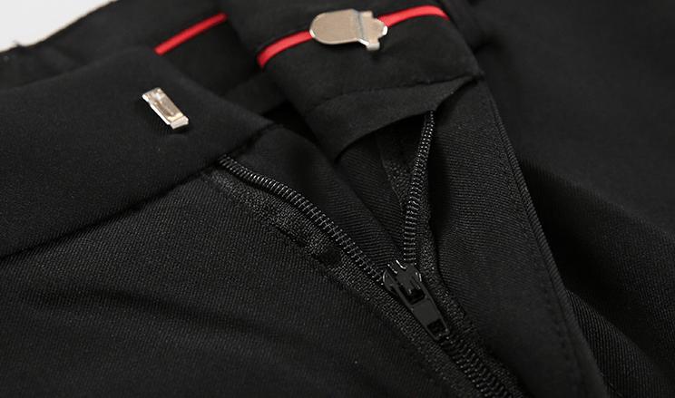 RT No. 1093 SPLIT WIDE STRAIGHT PANTS Product Image