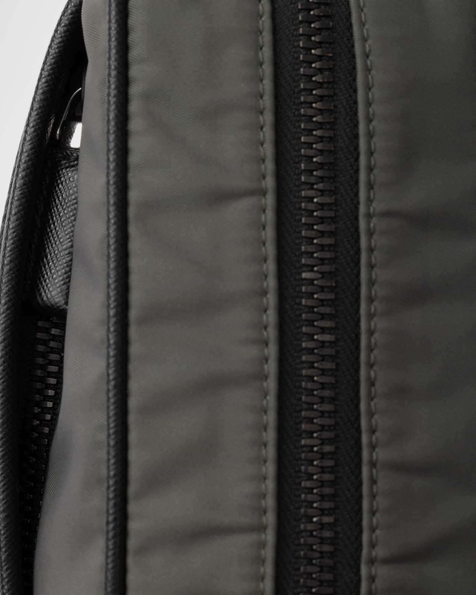 Men's Re-Nylon and Saffiano Leather Shoulder Bag Product Image