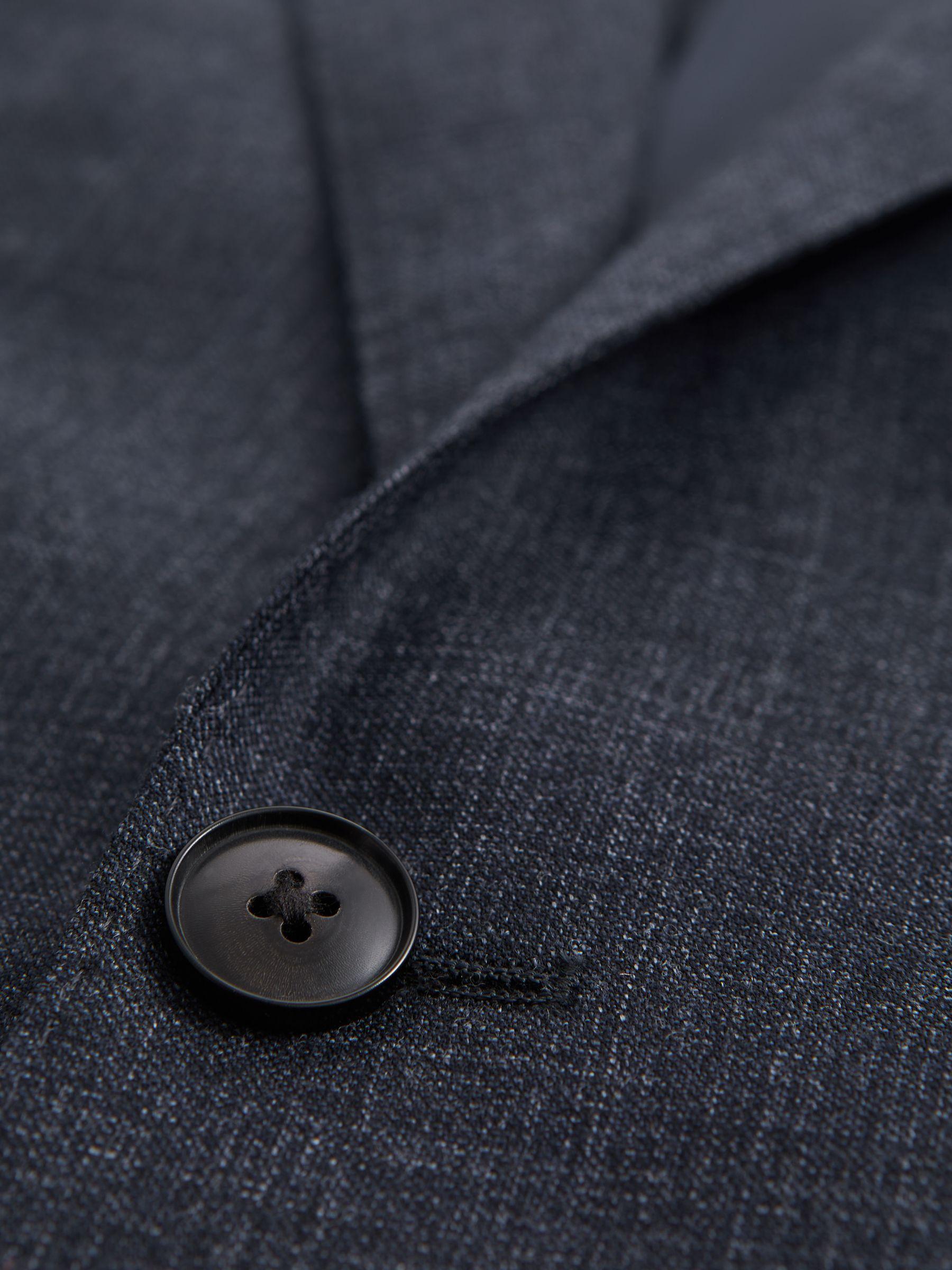 Single Breasted Wool Suit Slim Fit Blazer in Navy Product Image