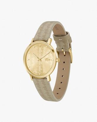 Three Hand Crocorigin Leather Watch Product Image