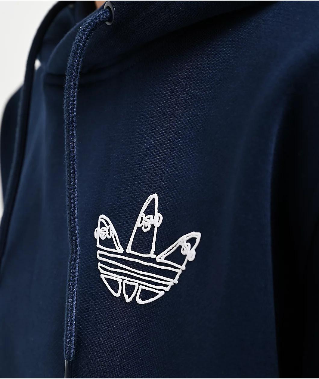 adidas x Henry Jones Navy Blue Hoodie Product Image
