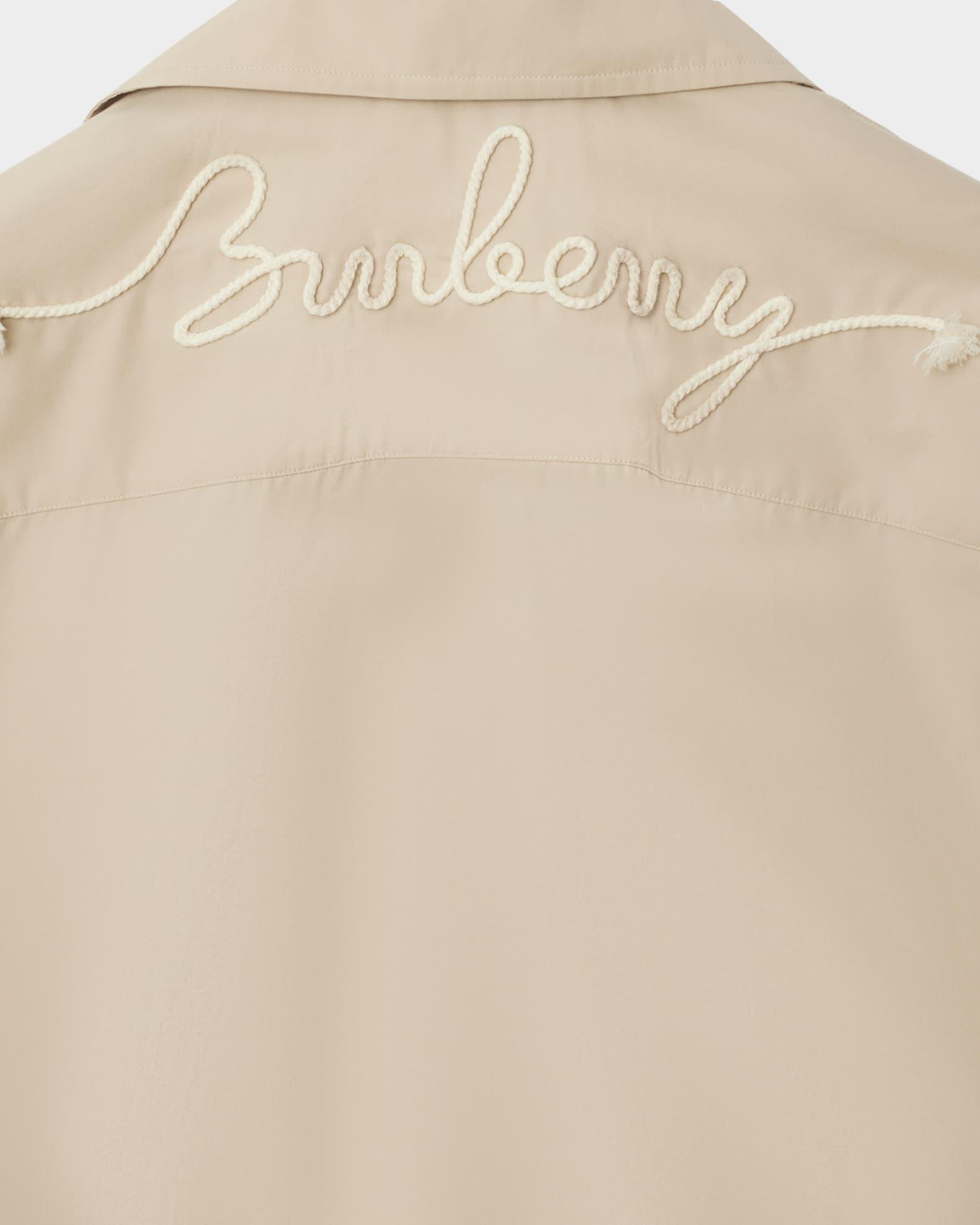 Men's Logo-Embroidered Camp Shirt Product Image