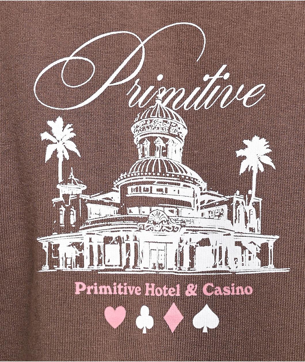 Primitive No Vacancy Brown T-Shirt Product Image
