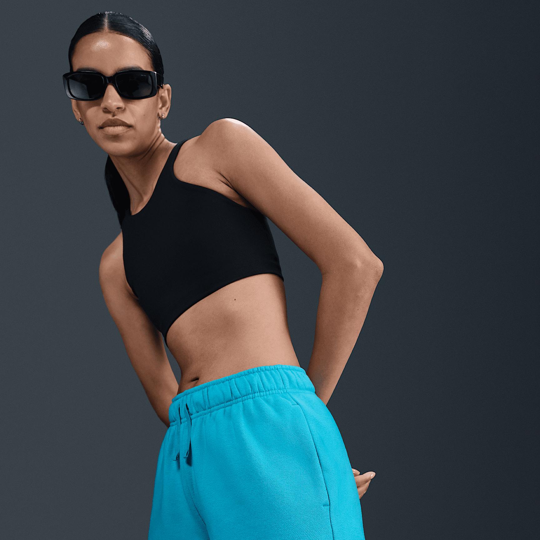 Womens Nike Sportswear Club Fleece Mid-Rise Shorts | DQ5802-345 Product Image