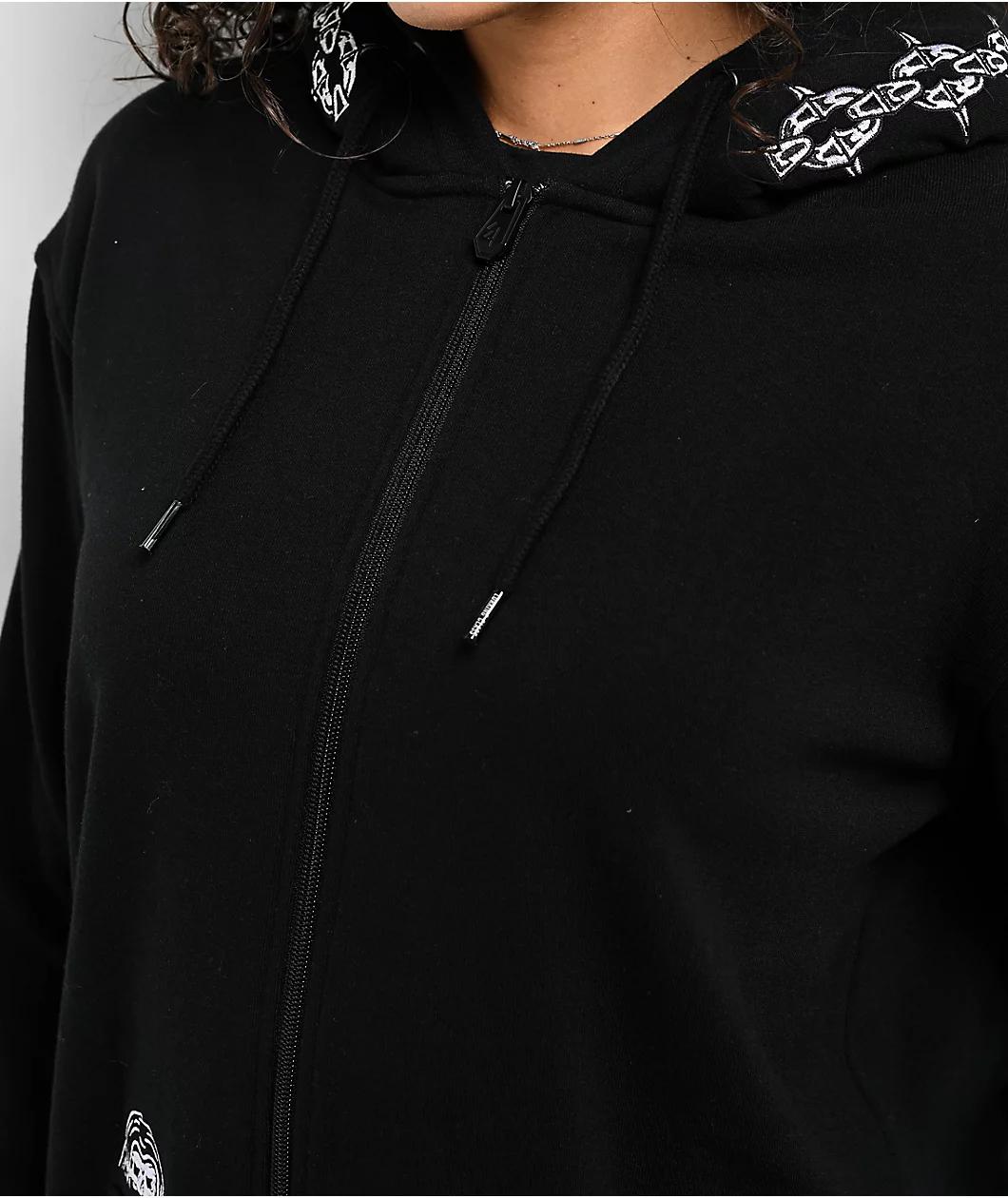 Lurking Class by Sketchy Tank Unchained Black Zip Hoodie Product Image