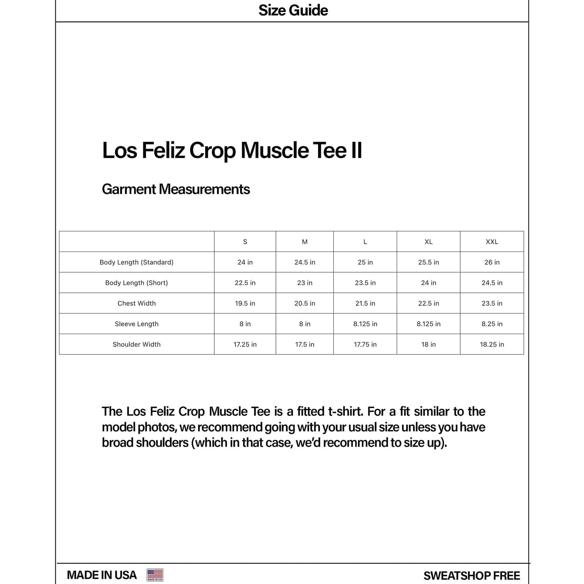 Los Feliz Crop Muscle Tee II Male Product Image