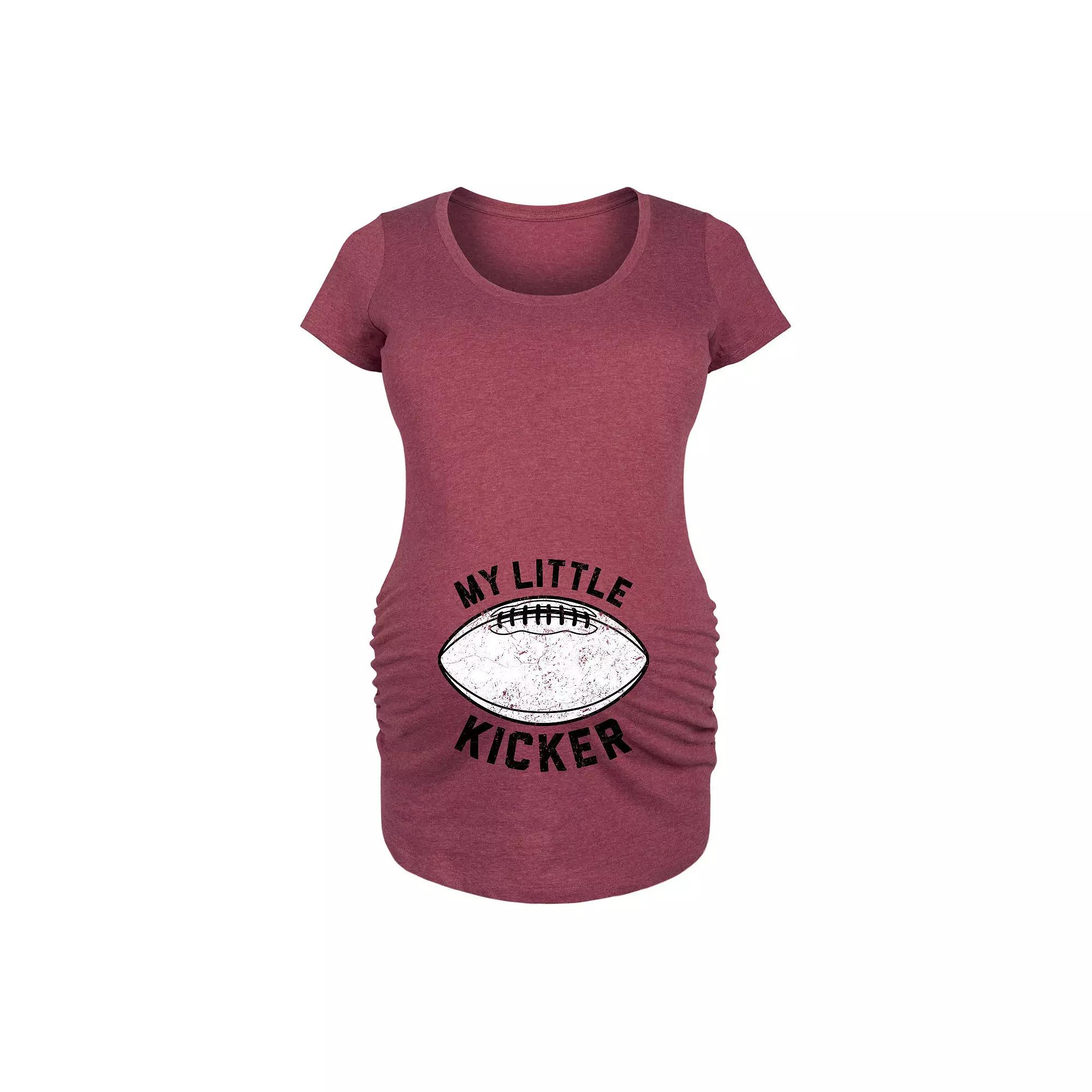 Maternity My Little Kicker Football Graphic Tee, Women's,  Product Image
