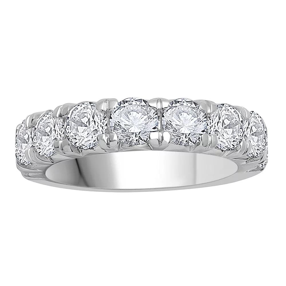 Diamond Medley 14k White Gold 2 9/10 Carat T.W. Lab-Grown Diamond Anniversary Band Ring, Womens 14k Whgold Product Image