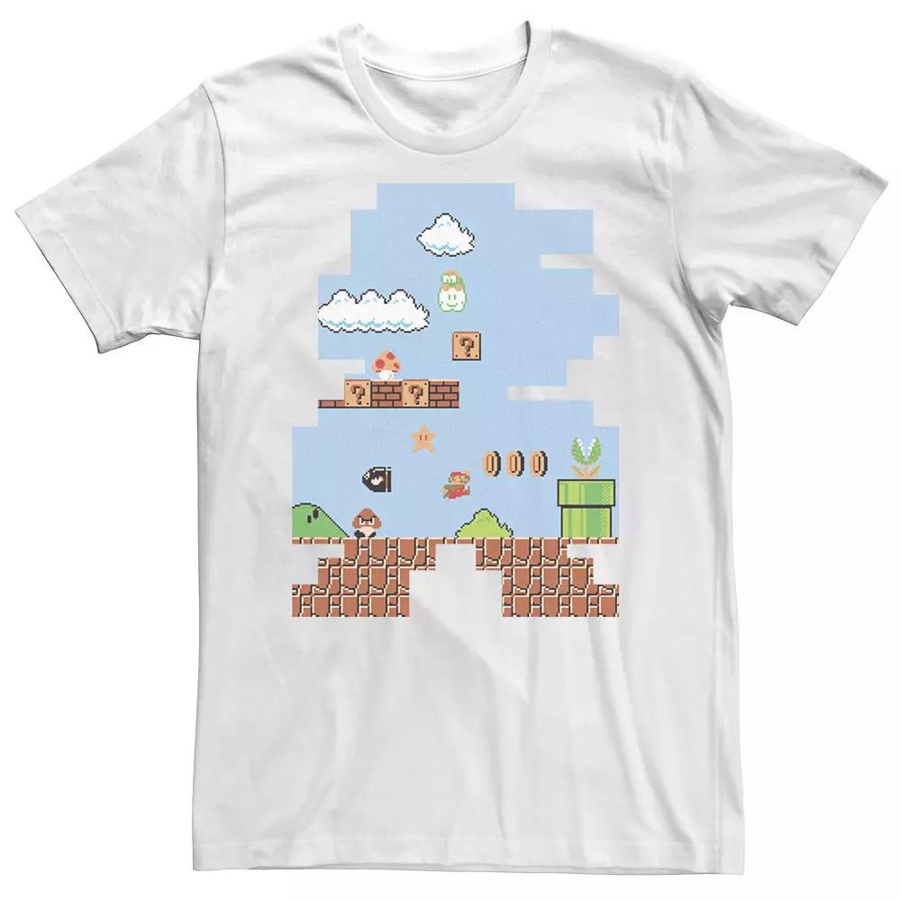 Men's Nintendo Super Mario Silhouette Game Play Fill Portrait Tee,  Product Image
