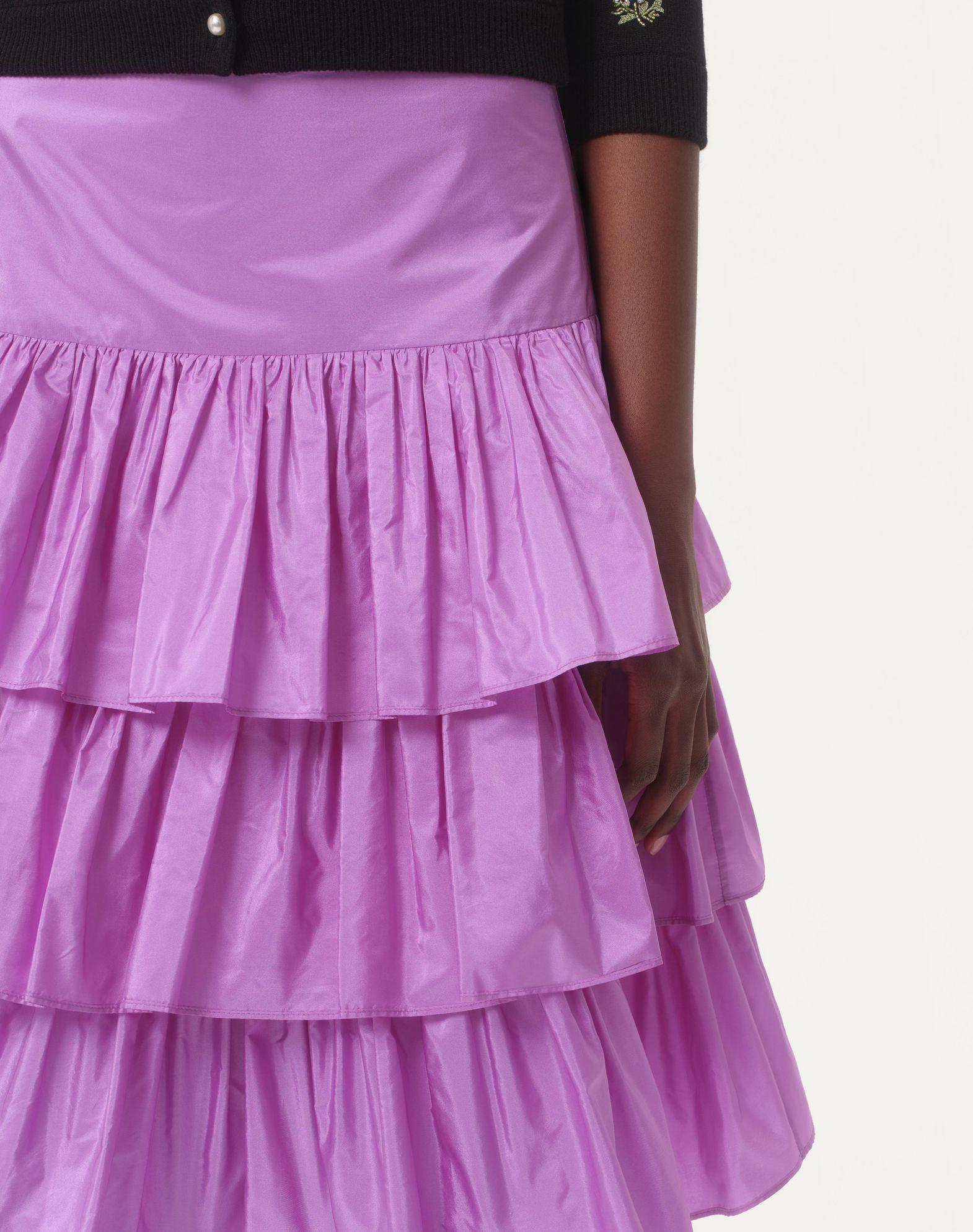 Ruffled Taffeta Skirt Product Image