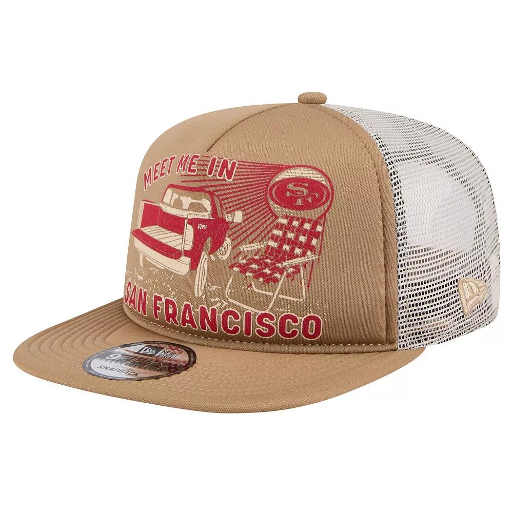 Men's New Era Tan San Francisco 49ers Meet Me 9FIFTY Snapback Hat, Team Product Image