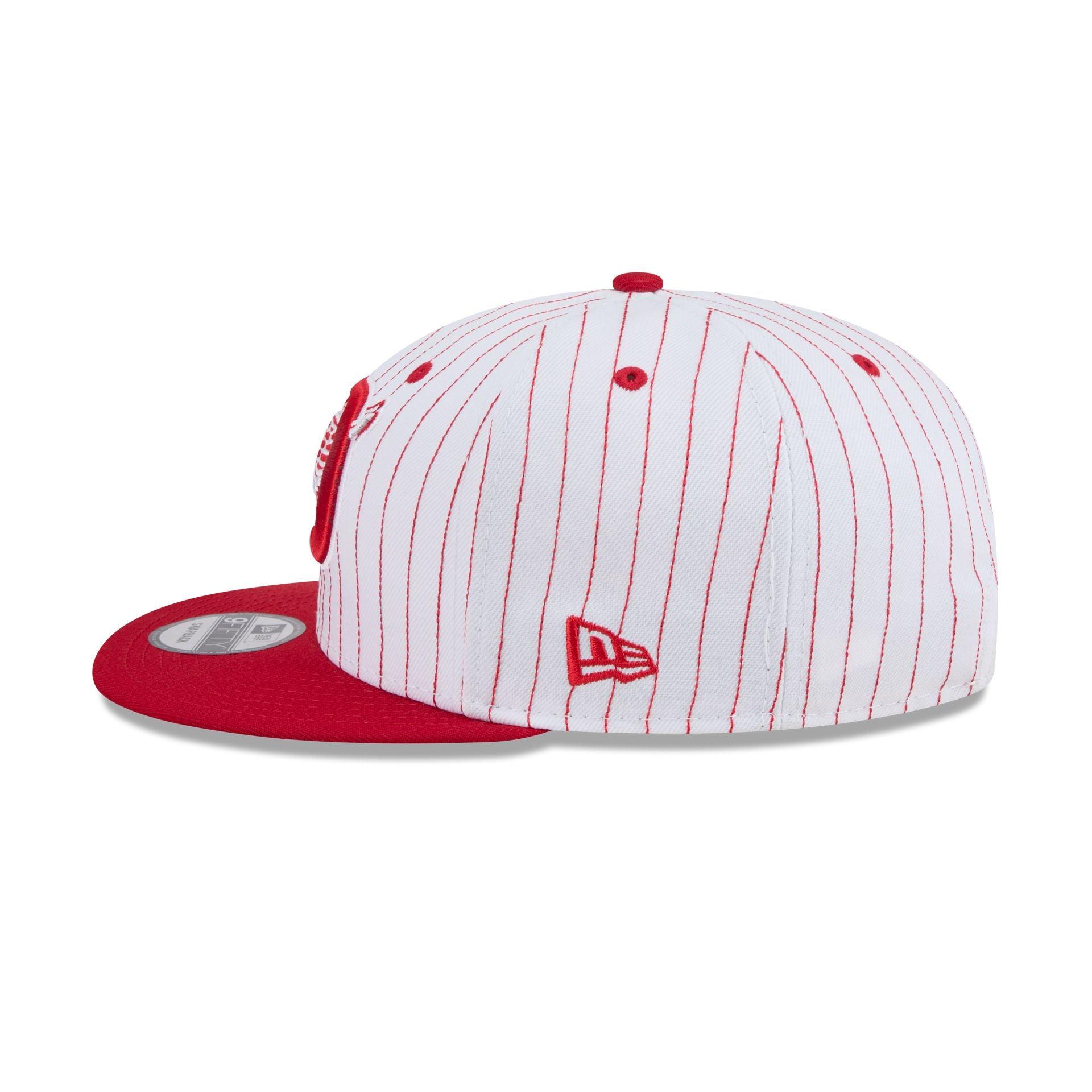 Detroit Red Wings Deceptor Pinstripe 9FIFTY Snapback Hat Male Product Image