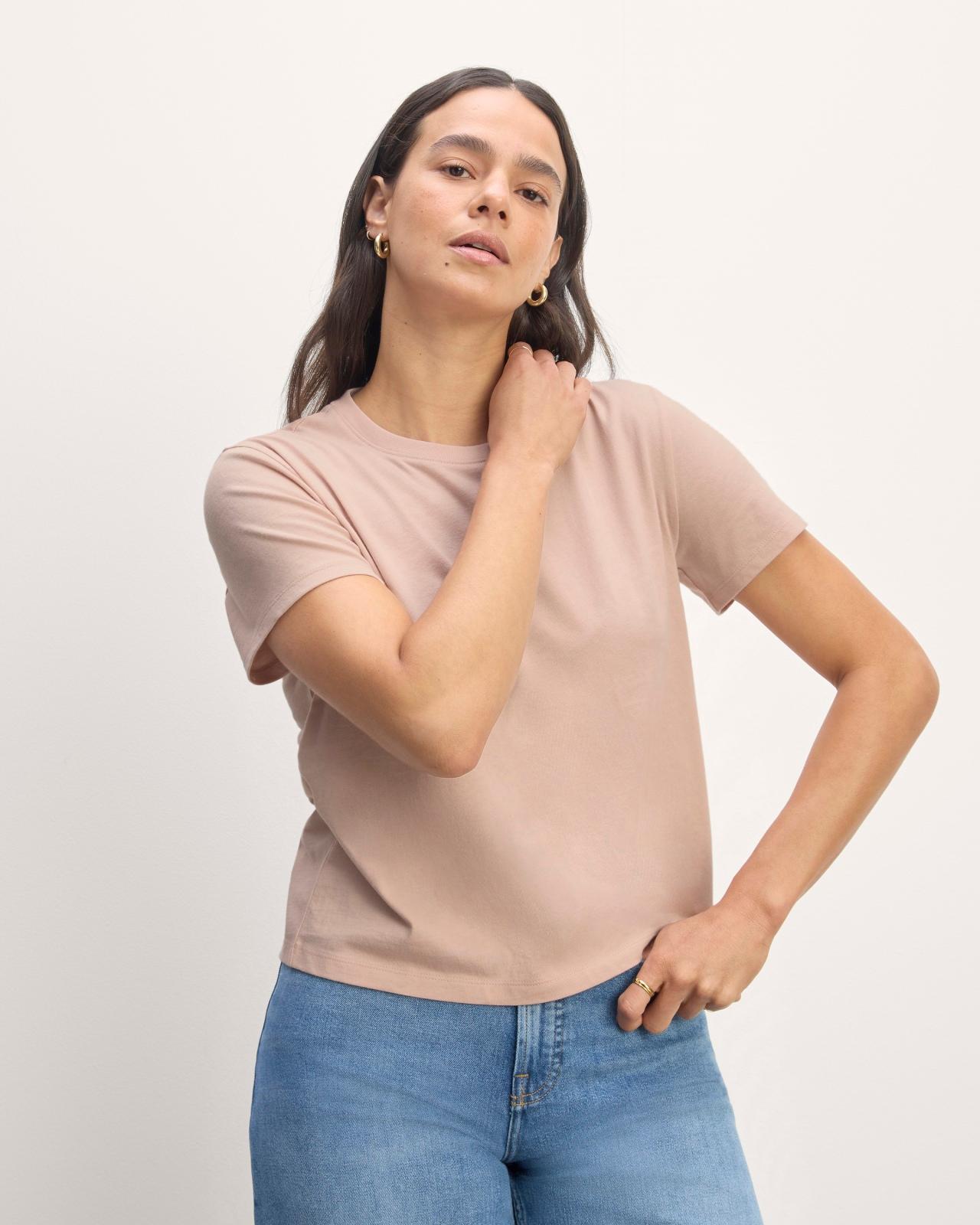 The Box-Cut Tee in Essential Cotton Product Image