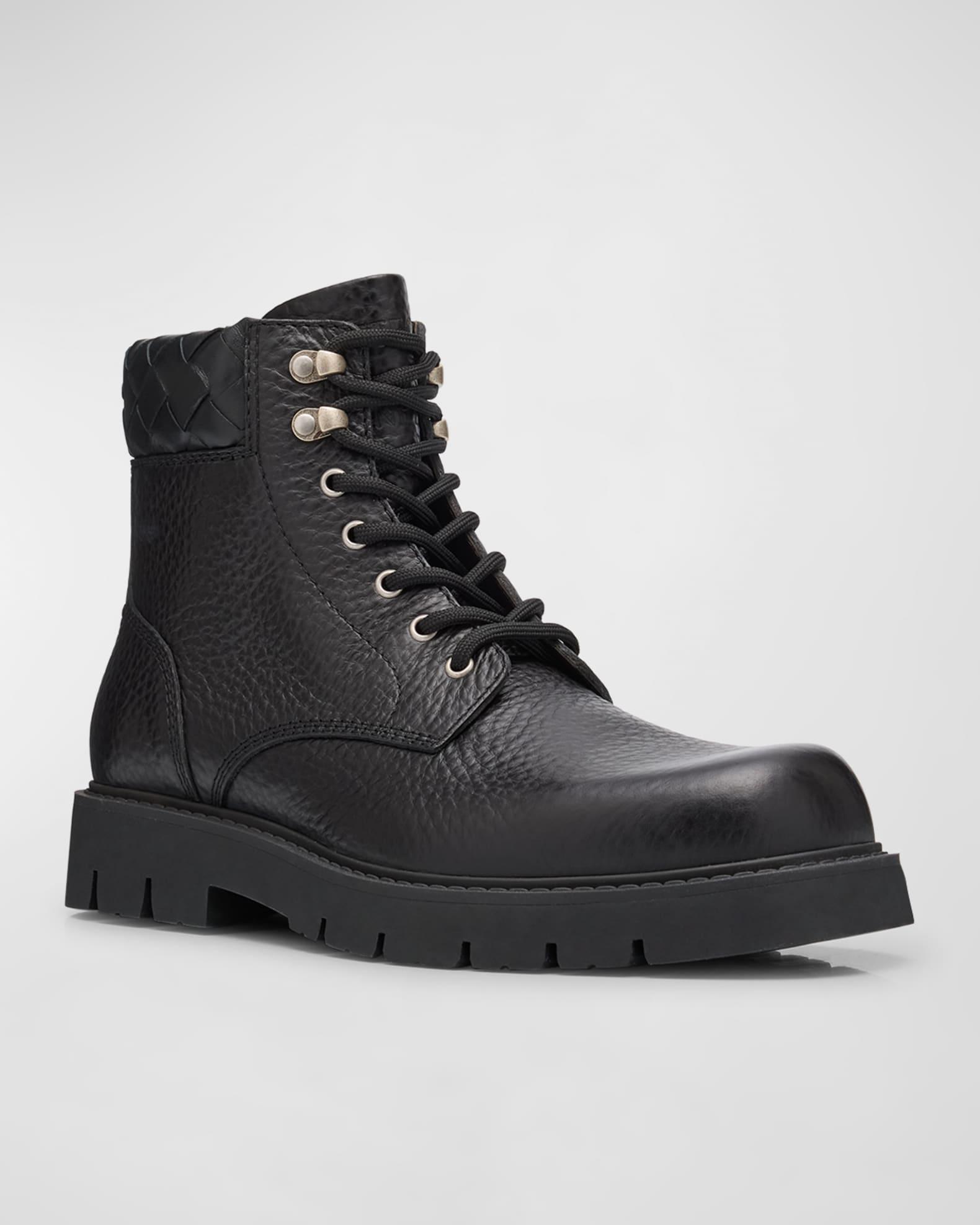 Men's Haddock Leather Lace-Up Ankle Boots Product Image