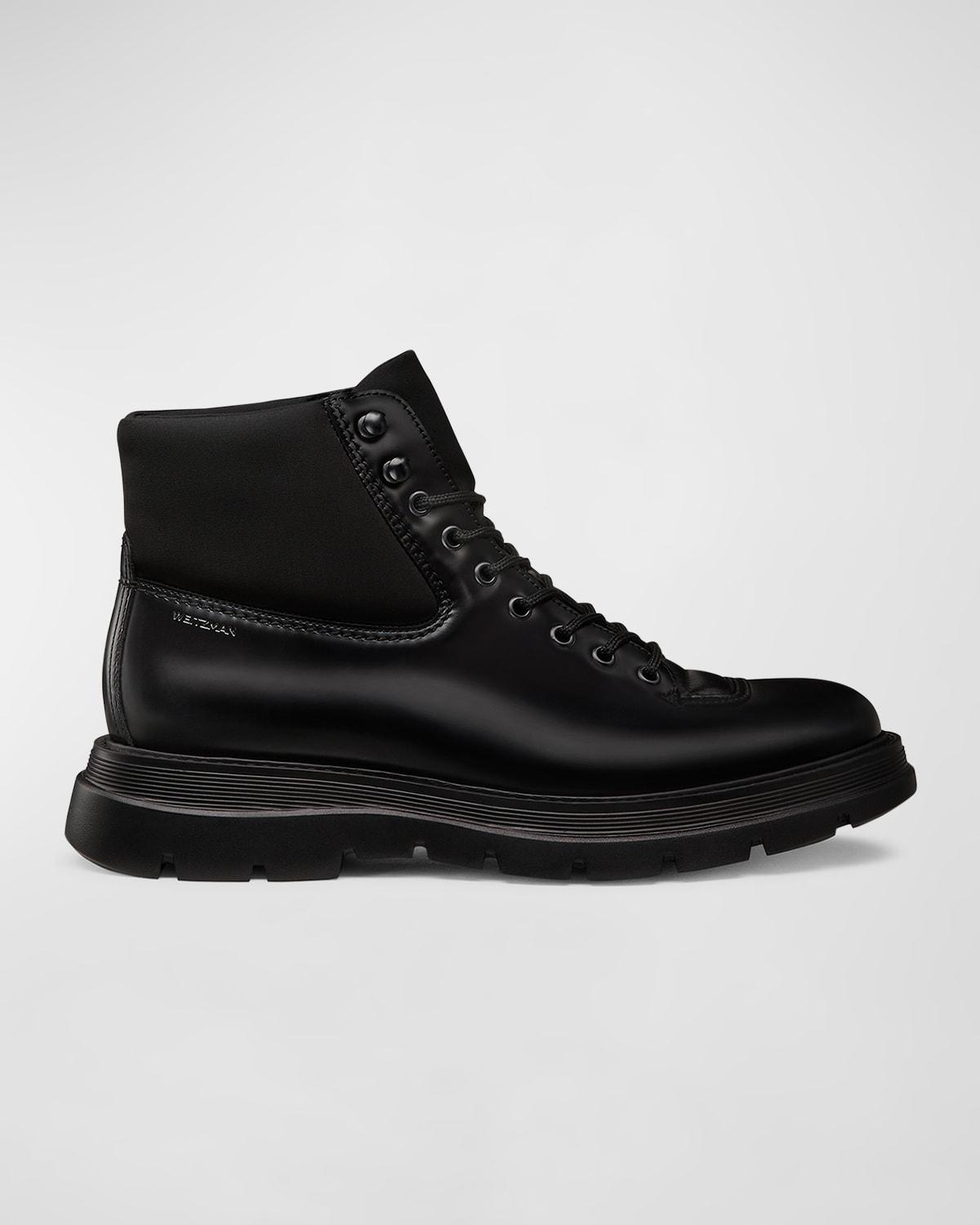 Men's Adam Leather and Neoprene Combat Boots Product Image