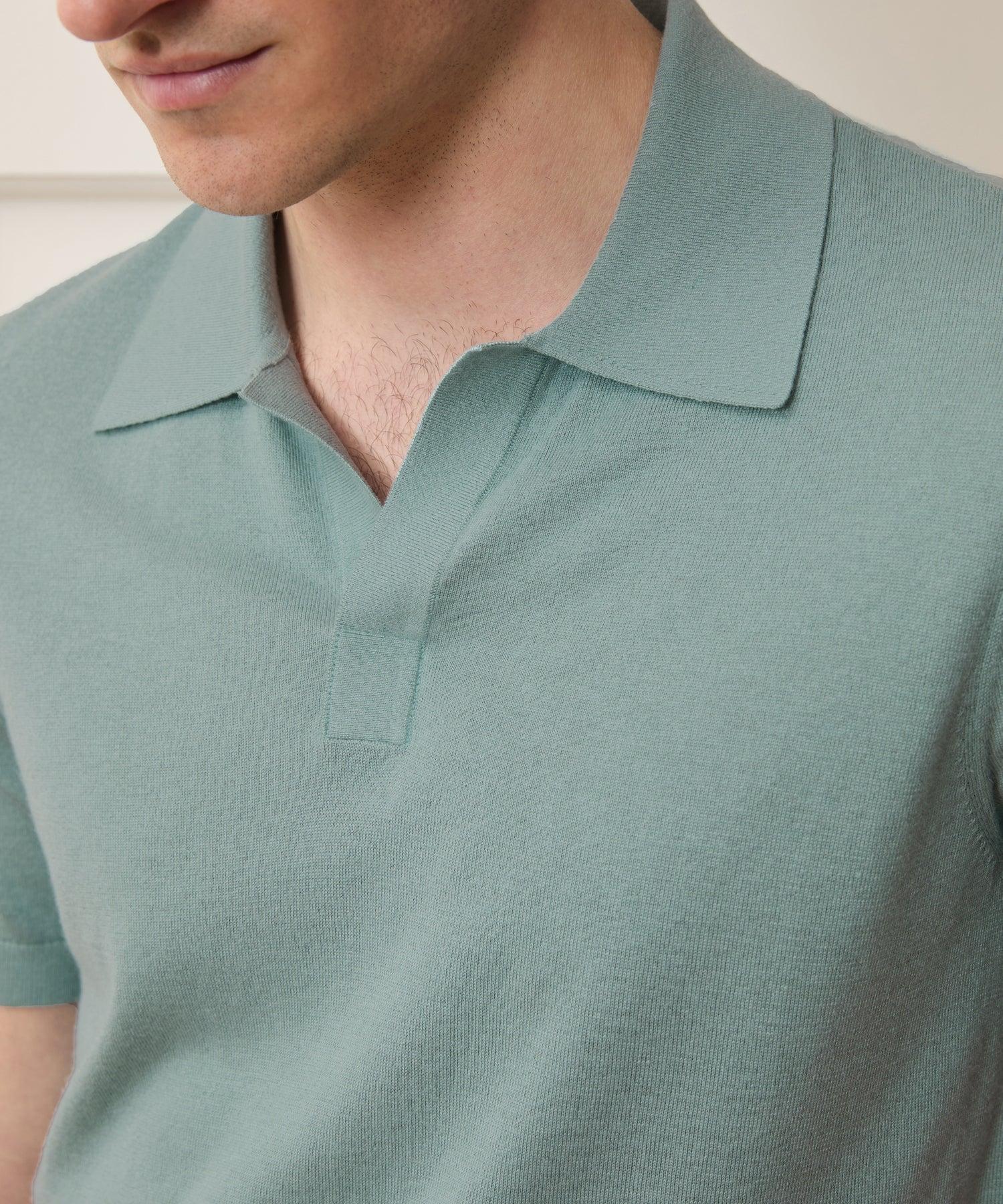 Silk-Cashmere Montauk Sweater Polo Product Image