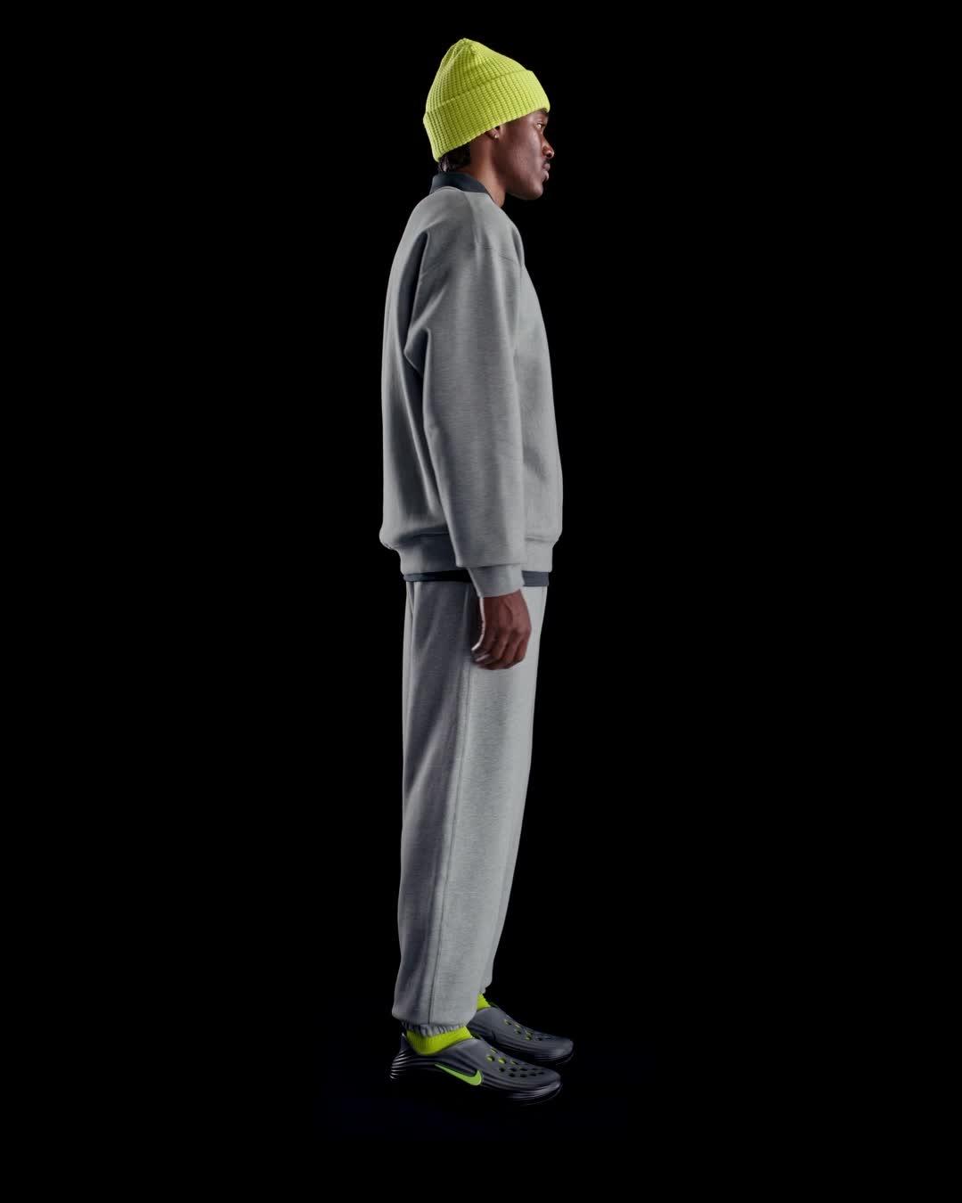 Nike Mens Solo Swoosh Cuffed Fleece Pants | HV1088-063 Product Image