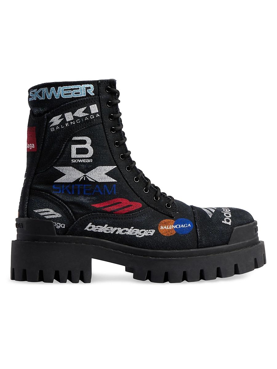 Men's Combat Strike L20 Print Canvas Lace-Up Boots Product Image