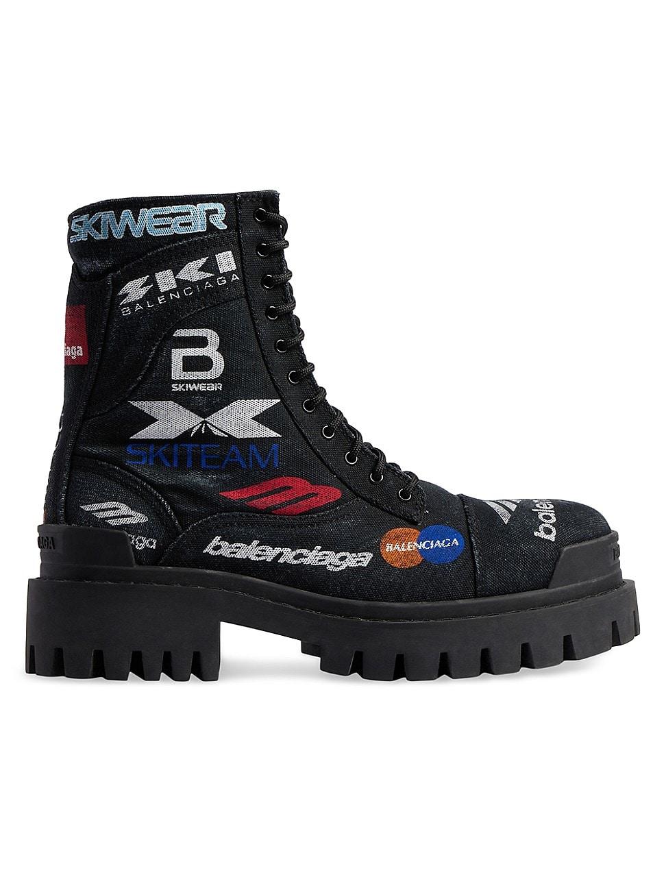 Men's Combat Strike L20 Print Canvas Lace-Up Boots Product Image