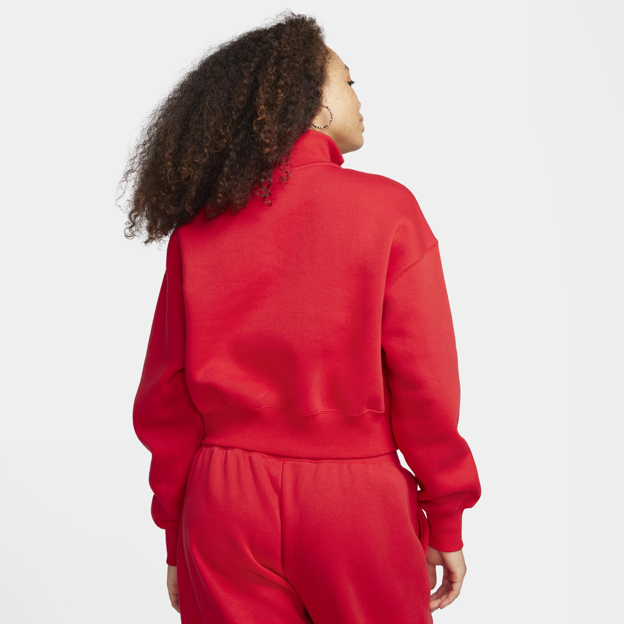 Women's Nike Sportswear Phoenix Fleece 1/4-Zip Cropped Sweatshirt Product Image