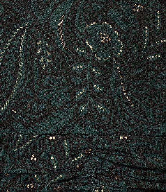 Kasper Plus Size Wrap V-Neck 3/4 Sleeve Pull-On Dress Product Image