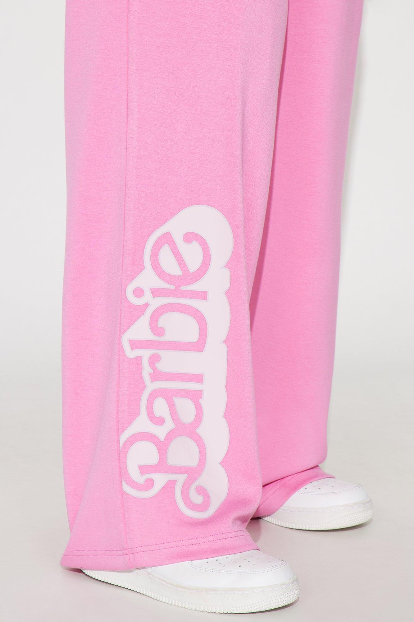 Barbie Logo Scuba Pants - Pink Female Product Image