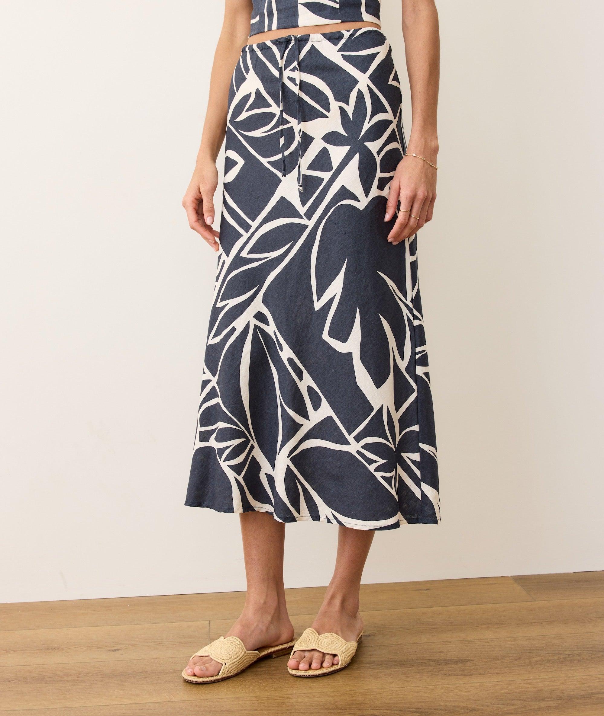 Avery Hemp Midi Skirt Product Image