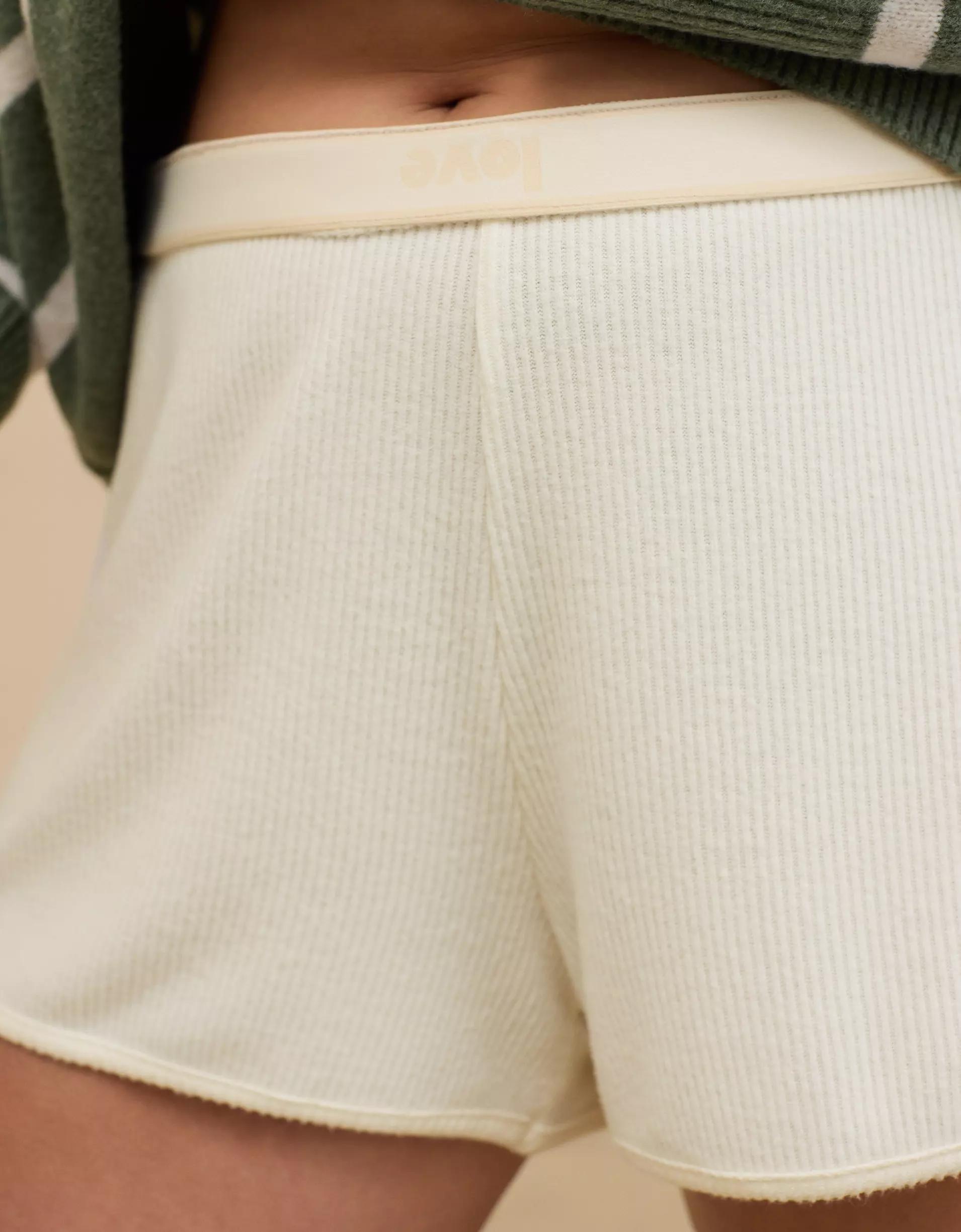 Aerie Off-Duty Cozy Knit Ribbed Boxer Product Image