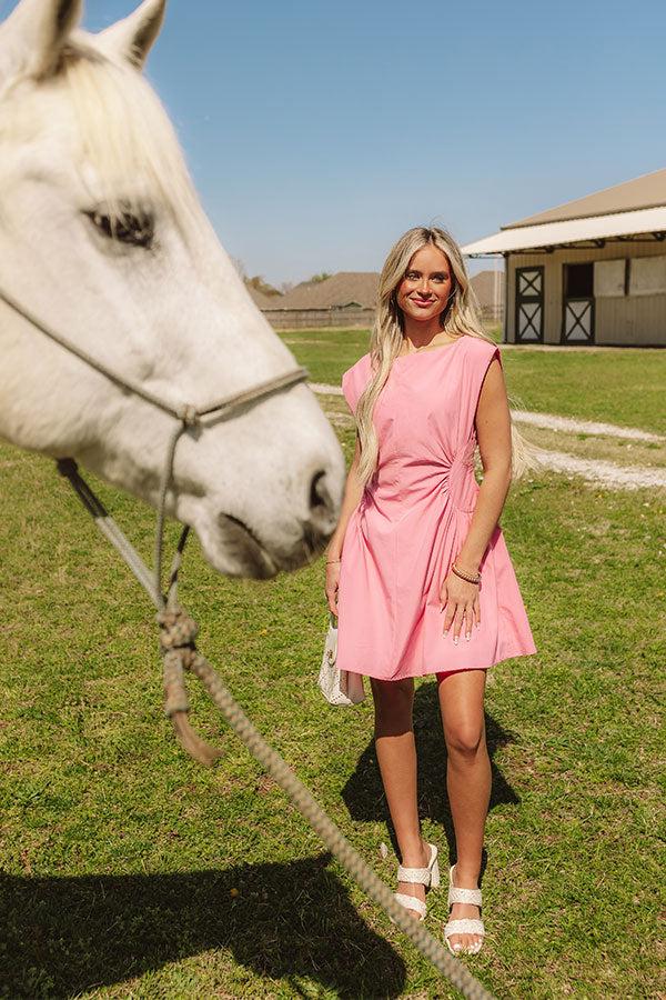 Cheers To Happiness Mini Dress in Pink Product Image
