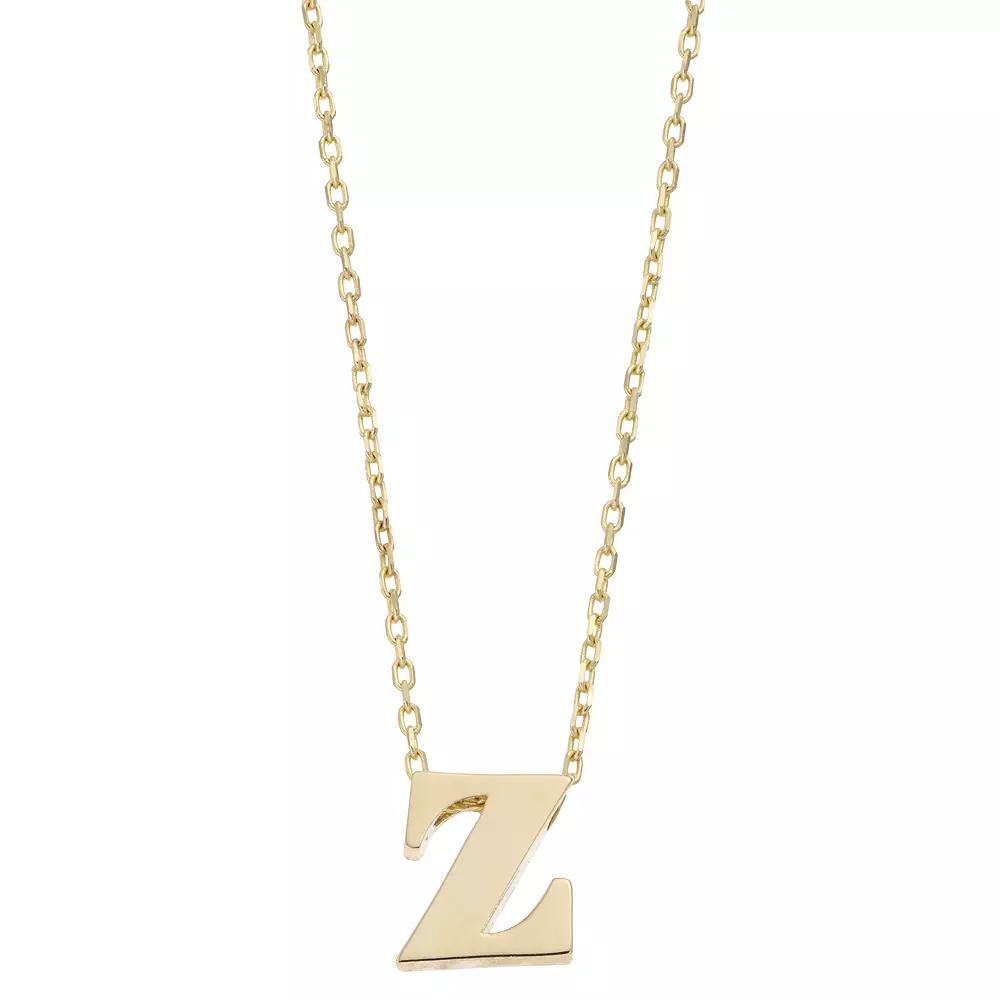 Au Naturale 14k Gold Initial Pendant Necklace, Women's,  Product Image