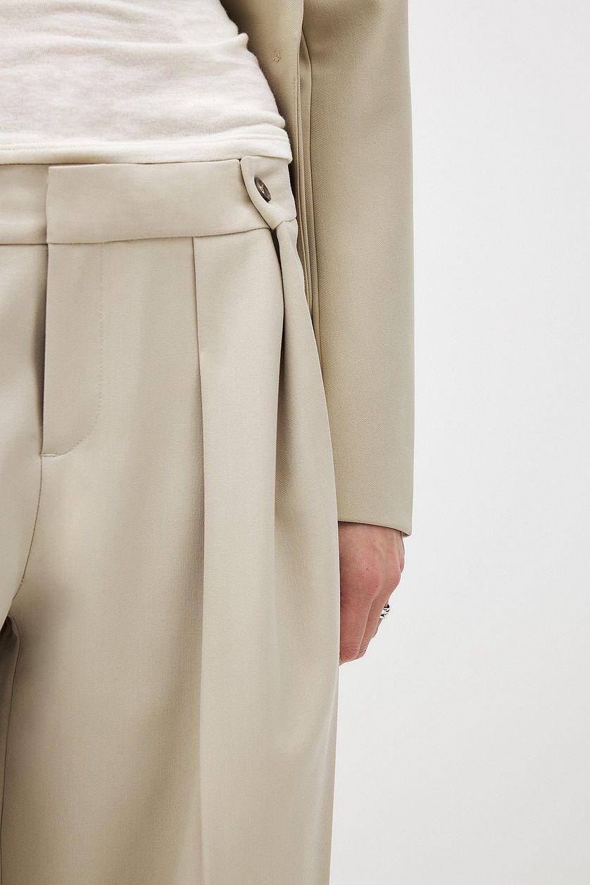 Mid Waist Suit Pants Product Image