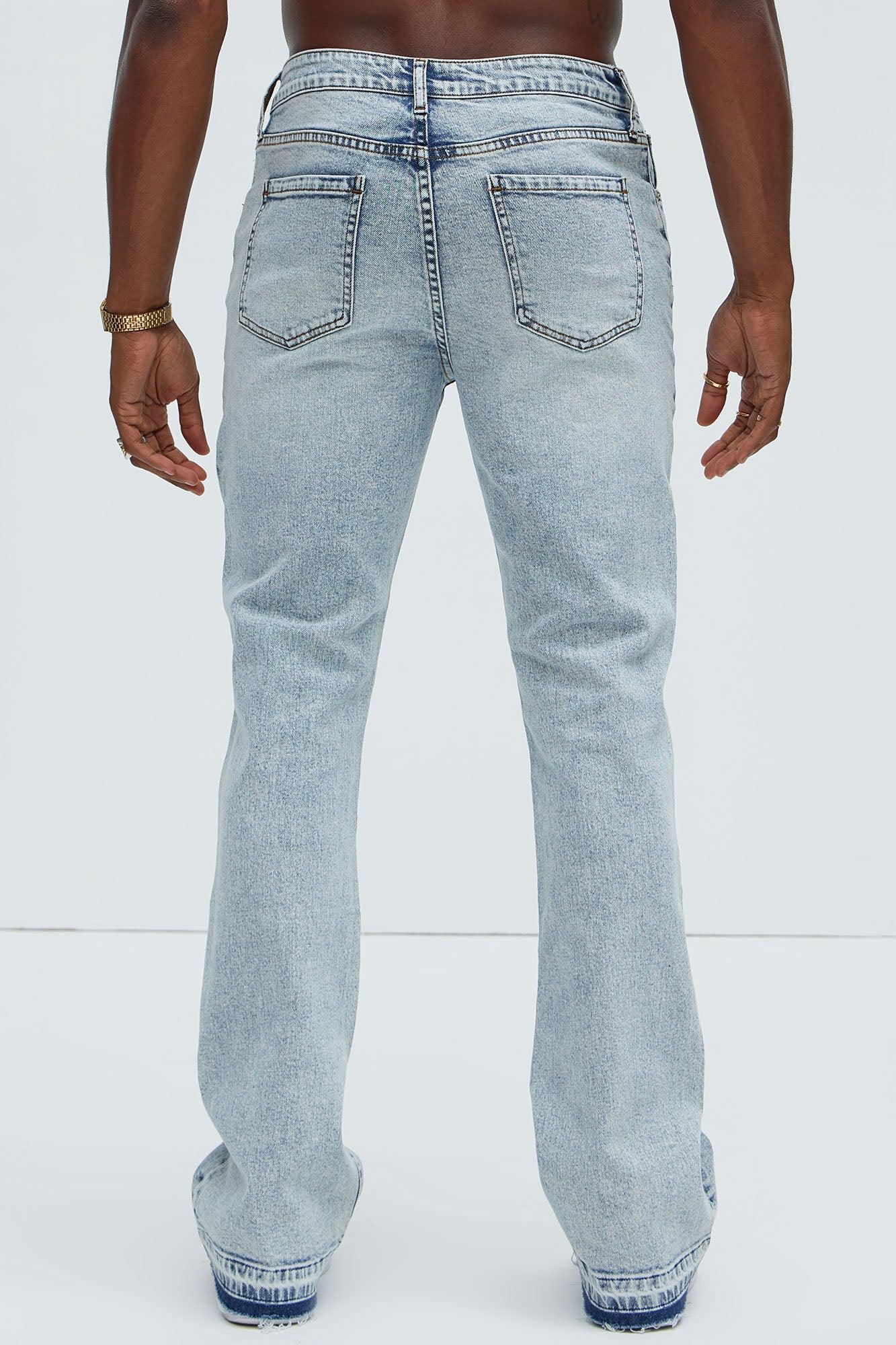 Cornell Slim Flare Jeans - Light Wash Product Image
