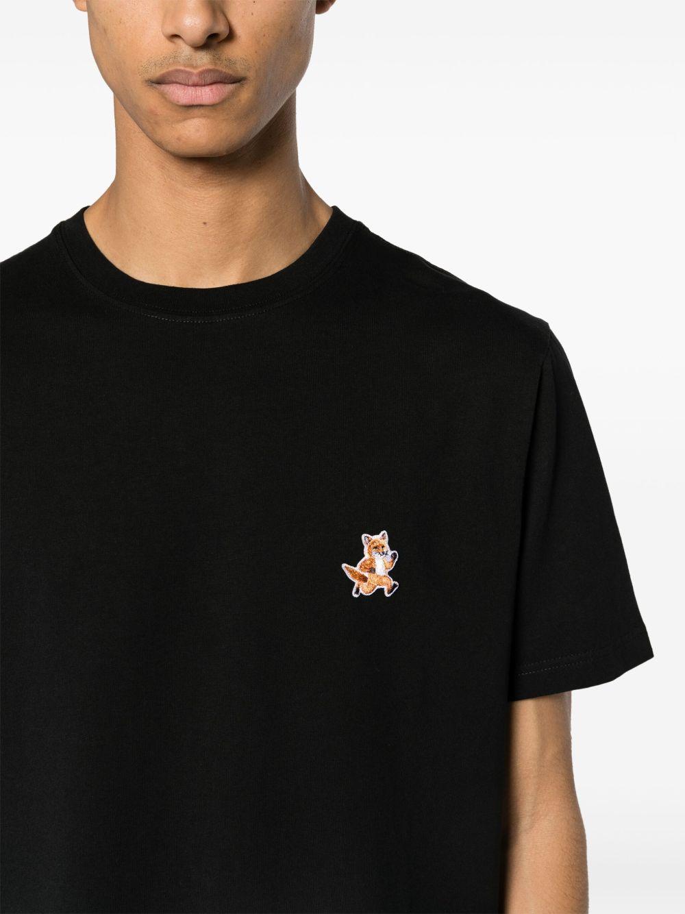 fox-patch cotton T-shirt Product Image