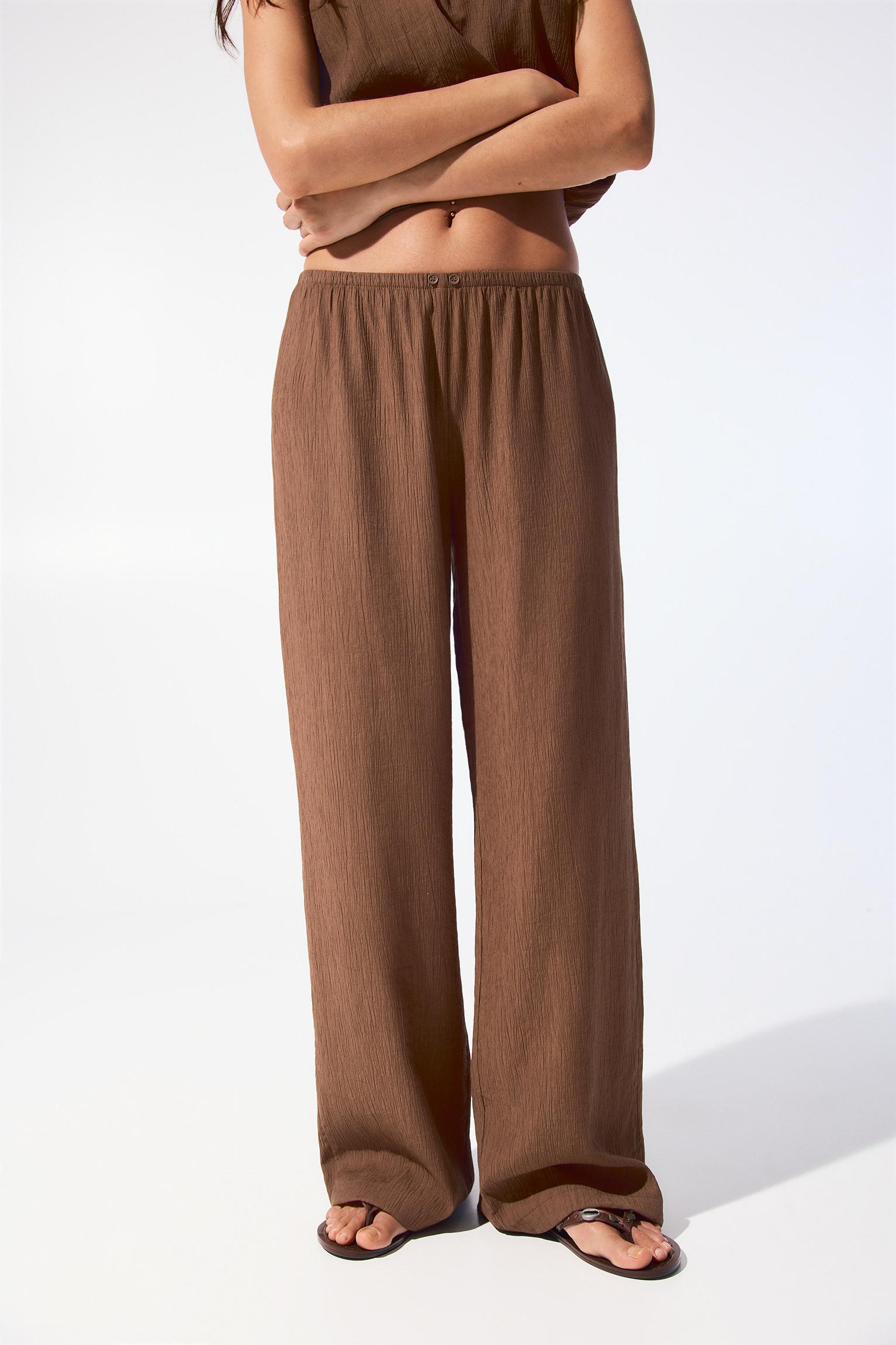 Rustic pajama-style pants Product Image