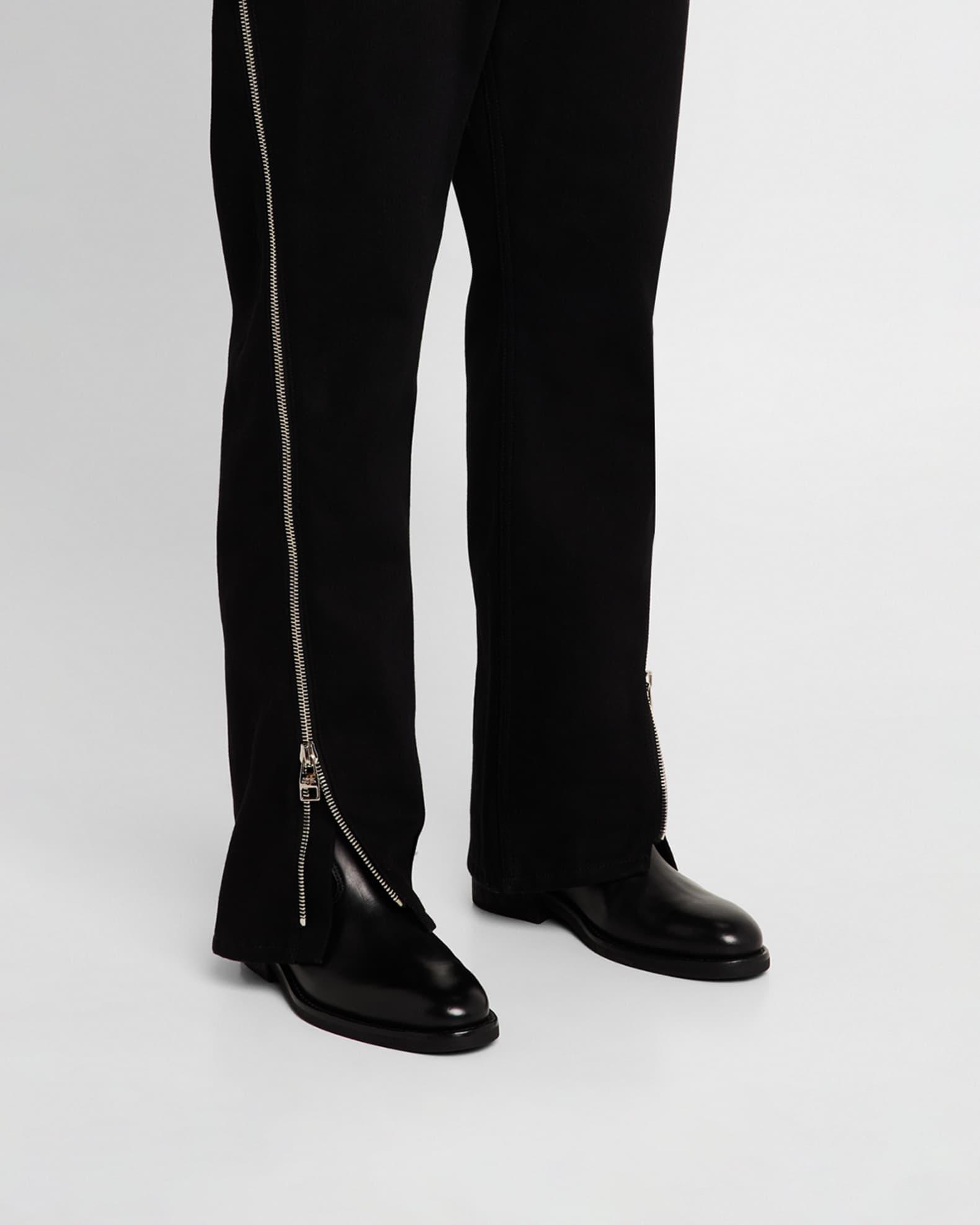 Men's Leather Biker Boots Product Image