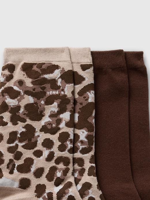 Leopard Crew Socks (2-Pack) Product Image