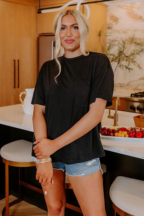 Chic And Sincere Shift Tee In Black Product Image