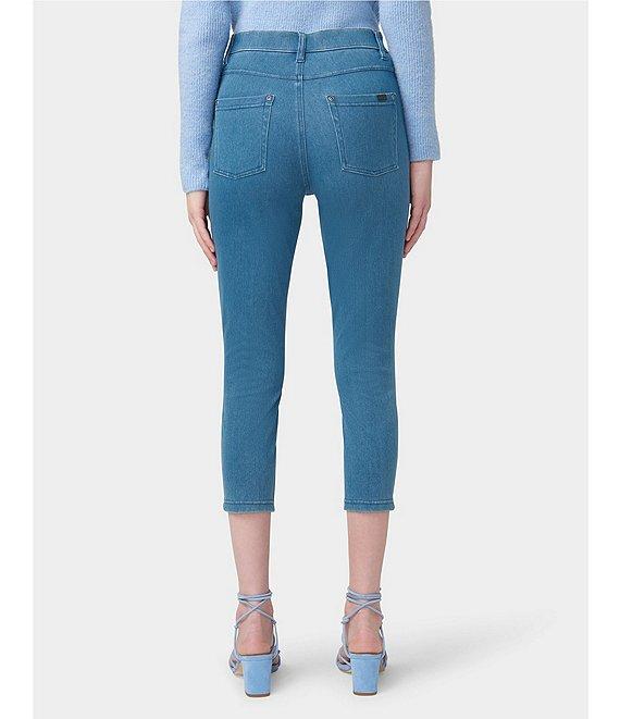 HUE Hi-Rise Ultra Soft Denim Capri Leggings Product Image