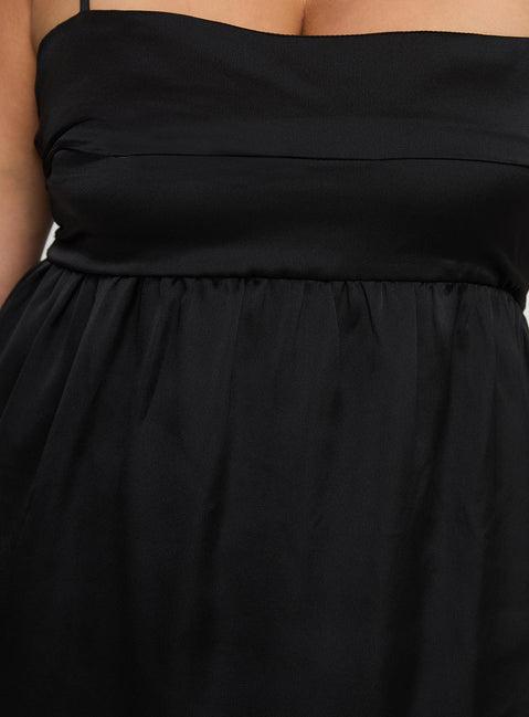 Ortega Mini Dress Black Curve Product Image