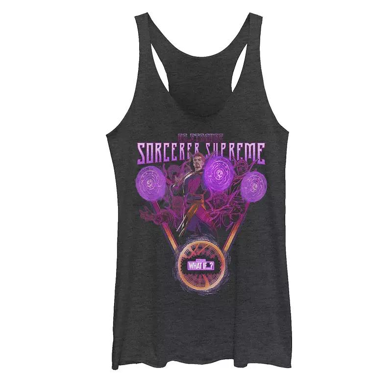 Juniors' Marvel What If Doctor Strange Sorcerer Supreme Poster Graphic Tank Top, Girl's,  Product Image