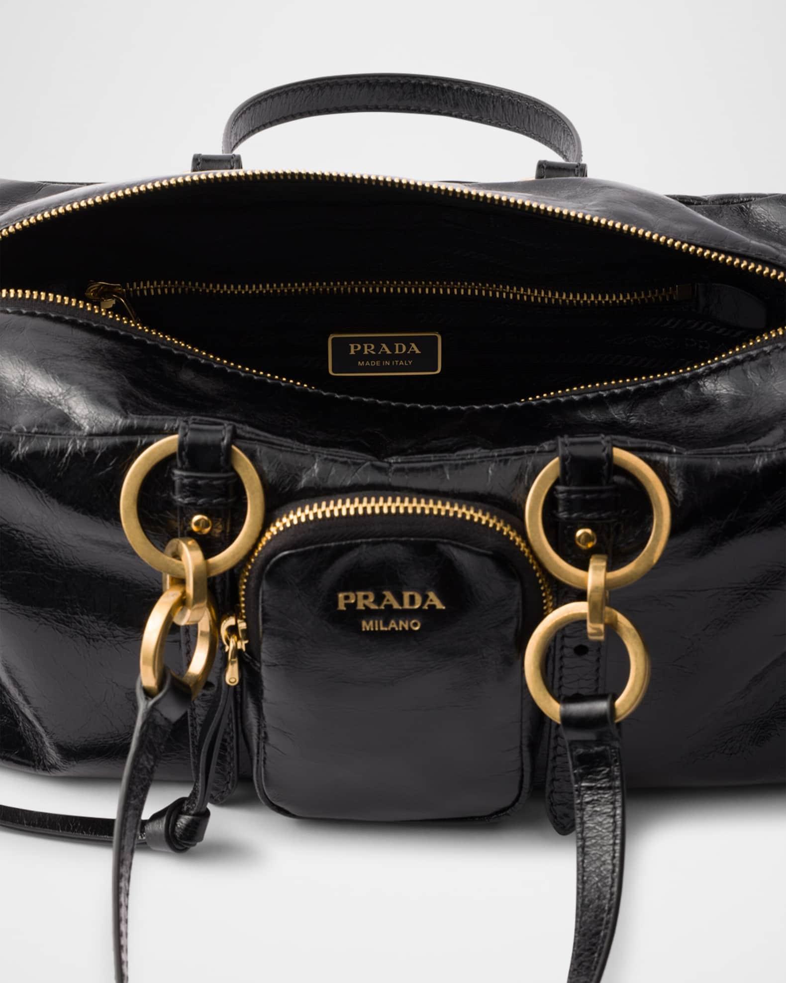 Prada Dangle Medium Leather Top-Handle Bag Product Image
