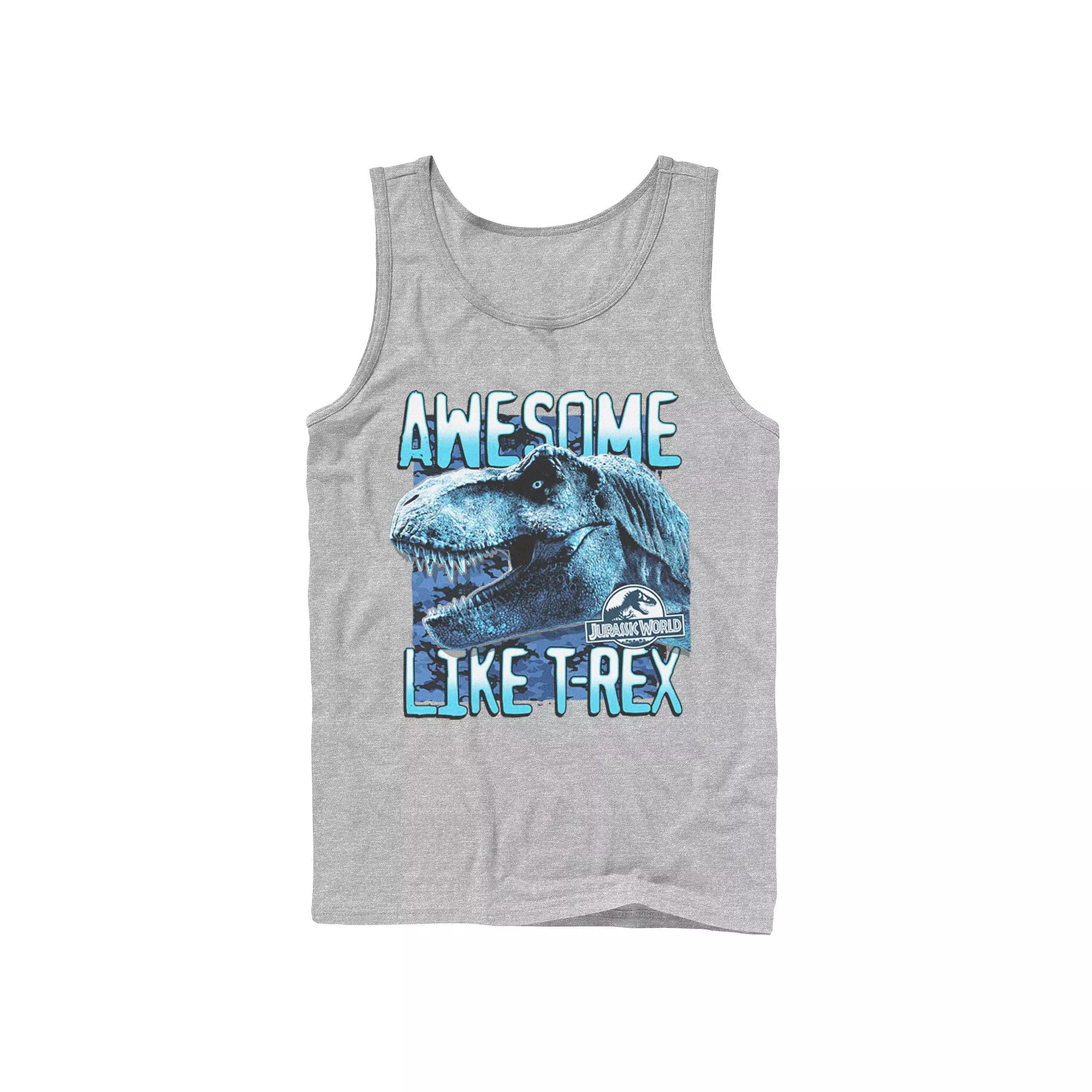 Men's Jurassic World Two Awesme Lke T-Rex Tank Top,  Product Image